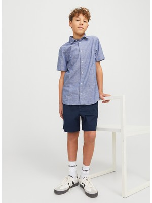 Jack & Jones Lastikli Bel Normal Lacivert Erkek Çocuk Şort 12275013