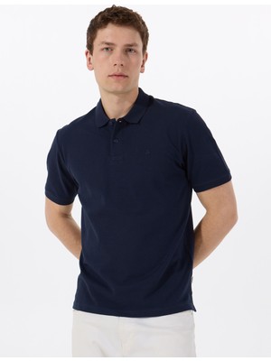 Jack & Jones Lacivert Erkek Polo T-Shirt 12136516_JJEBASIC Polo Ss Noos