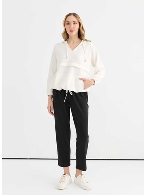 Selen Normal Bel Standart Siyah Kadın Pantolon 25YSL5365
