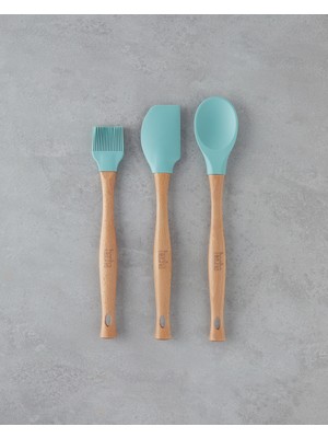 Hecha Silikon 3 Parça Servis Seti 28X32.5X31 cm Yeşil