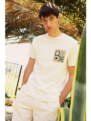 DeFacto %100 Pamuk Regular Fit Bisiklet Yaka Kısa Kollu Tişört E2252AX25SM