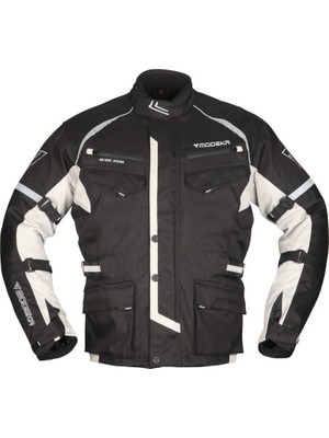 Modeka Tarex Waterproof Ceket Siyah Gri