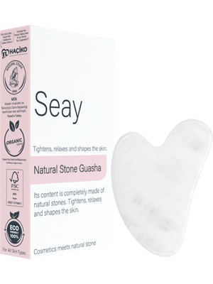 Seay Kristal Kuvars Kalp Gua Sha Yüz Masaj Aleti
