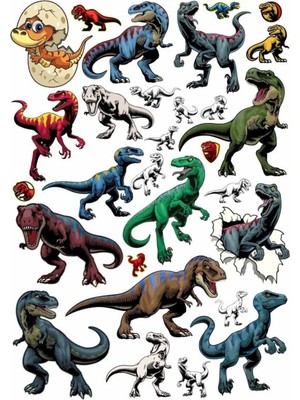 Dinozor Trex Sticker Set 1