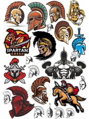 Spartacus Gladyator Sticker Set 1