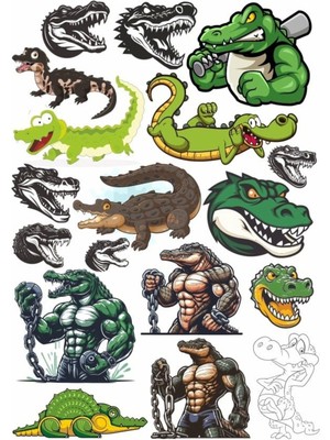 Timsah Sticker Set 3