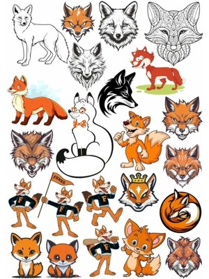 Tilki Sticker Set 6