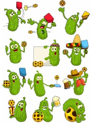 Salatalık Turşusu Sticker Set 1