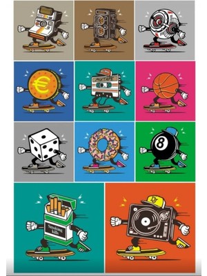 Vintage Sticker Set 2