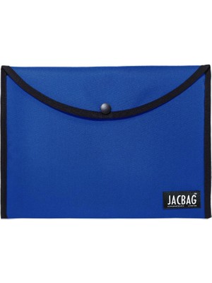 Jacbag Saks Mavi Erkek A4 Çıtçıtlı Dosya Defter Tablet ve Evrak Çantası