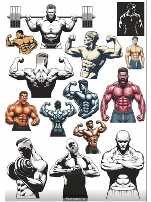 Gym Fittnes Sticker Set 2