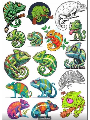 Bukalemun Sticker Set 2