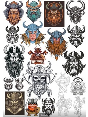 Viking Iskandinav Sticker Set 3