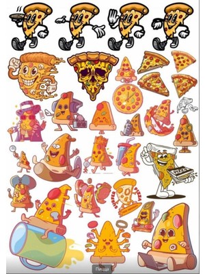 Pizza Sticker Set 3