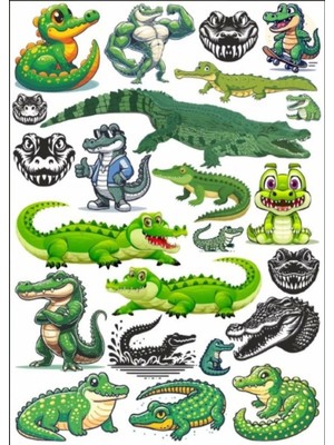 Timsah Sticker Set 3