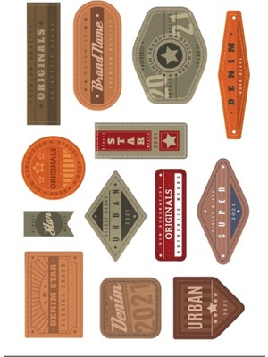 Vintage Sticker Set 3