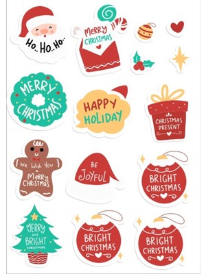 Noel Baba ve Noel Sticker Set