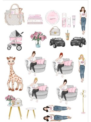 Kadınlar Sticker Set 2