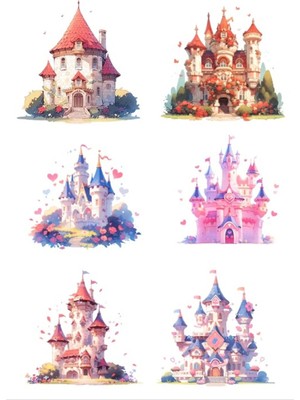 Şato ve Kaleler Sticker Set 1