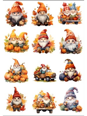 Sevimli Cüce Sticker Set