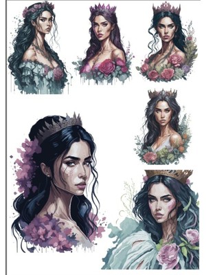 Prenses Kız Sticker