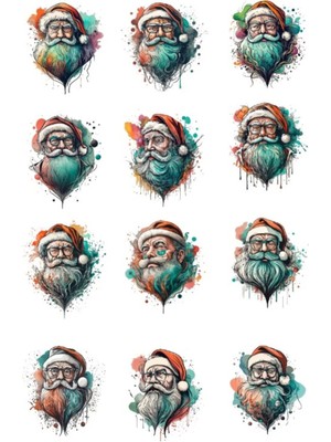 Noel Baba Sticker Set