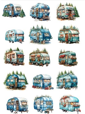 Karavan Sticker Set