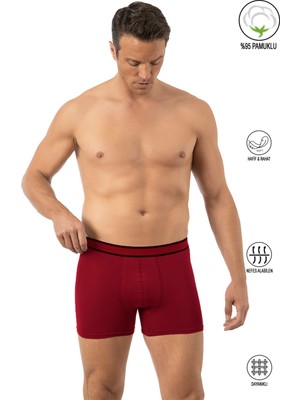 Özkan 11226 Erkek %95 Pamuklu Likralı Süprem Kumaş Esnek Rahat Boxer Şort
