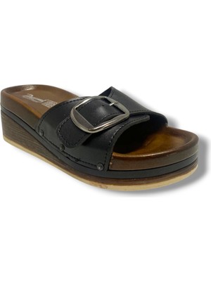 Parmi 24301-25 Deri Anatomik Tek Bant Dolgu Kadın terlik