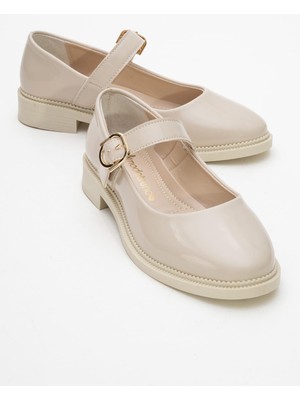 Kadın Günlük  Ayakkabı Bej Rugan