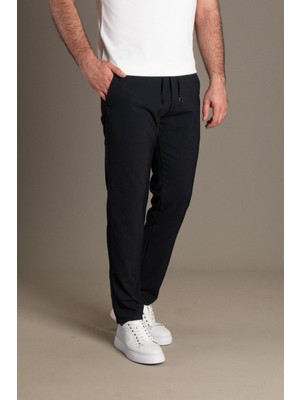 Zeki Özer Erkek Lacivert Ipli Jogger Pantolon