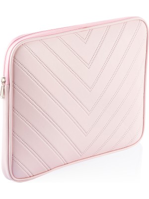 NS Reliable MacBook Air/pro 15.6 İnç Uyumlu Darbeye Karşı Korumalı Laptop Çantası - Suya Dayanıklı Tasarım Pembe