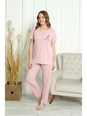 Yıldızlı Kısa Kollu Pijama Takımı