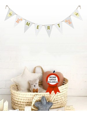 Model 194 Kişiye Özel Isimli Yazılı Banner Doğum Günü Süsü Flama Bayrakları