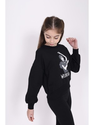 Toontoy Kız Çocuk Baskılı Sweatshirt