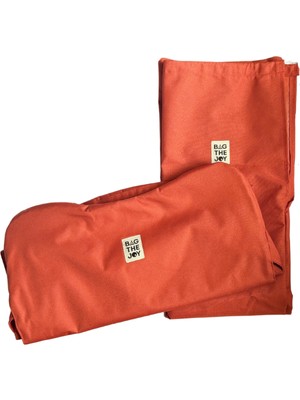 Bag The Joy Ahşap Katlanır Kamp Sandalyesi Yedek Kılıf ve Çanta - Turuncu