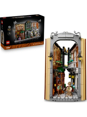 LEGO® Icons Sherlock Holmes: Kitaplık Dekoru 10351 -  Yetişkinler için Figür İçeren Koleksiyonluk Model Yapım Seti (1359 Parça)