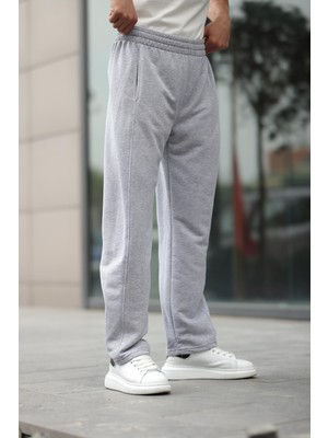  Madmext Gri Rahat Kesim Erkek Eşofman Altı E6560