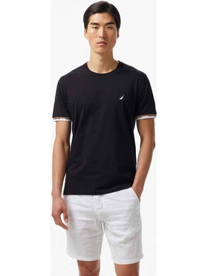 Nautica Erkek Siyah Regular Fit T-Shirt V55225T.0TB