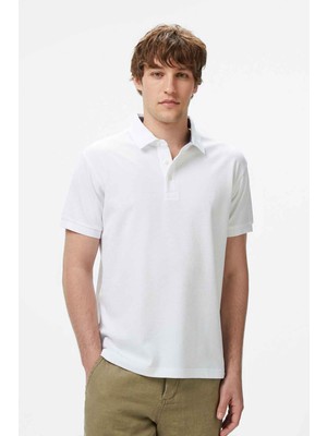 Erkek Classic Fit Polo - Beyaz