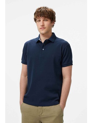 Nautica Erkek Lacivert Classic Fit Polo Yaka T-Shirt K55052T.4NV