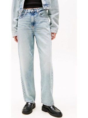 Kadın Th Layla Yüksek Bel Düz Paça Jeans - Açık Mavi