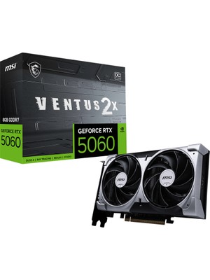 Msı VGA Geforce Rtx 5060 8g Ventus 2x Oc RTX5060 8gb Gddr7 128B DX12 Pcıe 5.0 X16 (3xdp 1xhdmı)