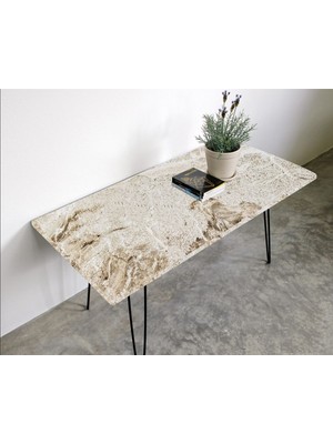 Masa Kaplama Folyosu Laminasyonlu Kendinden Yapışkanlı Stone Desen