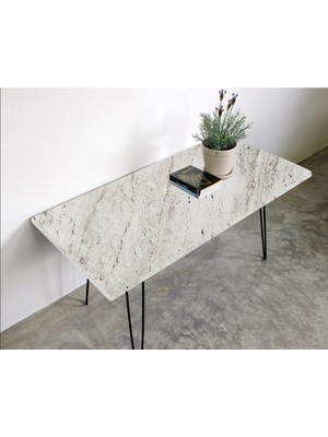 Masa Kaplama Folyosu Laminasyonlu Kendinden Yapışkanlı Stone Desen