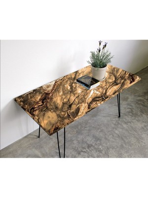 Masa Kaplama Folyosu Laminasyonlu Kendinden Yapışkanlı Mermer Desen