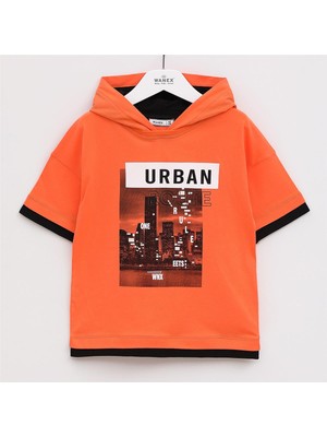 Erkek Çocuk Kısa Kol Tişört - 15759 - Oranj