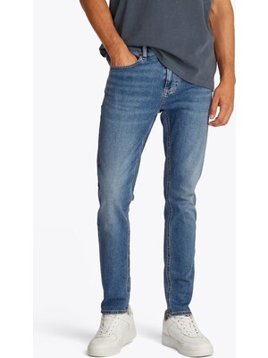 Erkek Th Austin Slim Tapered Jeans - Mavi