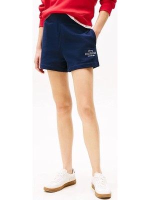 Kadın Th Regular  Hilfiger Sweat Şort - Lacivert
