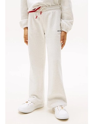 Kız Çocuk Th Geniş Paça Eşofman Altı - Beyaz